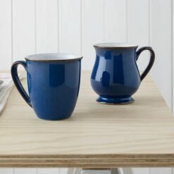 Denby Imperial Blue Craftman's Mug - Premium Stoneware Drinkware -HARTS OF STUR Sales 001010019 Denby Imperial Blue Craftsman Mug 3