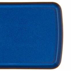 Denby Imperial Blue Small Rectangular Platter - Elegant Serveware for Dining & Entertaining -HARTS OF STUR Sales 001010672 Denby Imperial Blue Small Rectangular Platter 2