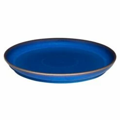 Denby Imperial Blue Coupe Dinner Plate - Elegant Tableware for Stylish Dining