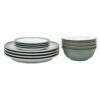 Denby Regency Green 12 Piece Tableware Set - Elegant Dinnerware for Stylish Dining -HARTS OF STUR Sales 002041958 Denby Regency Green 12 Piece Tableware Set