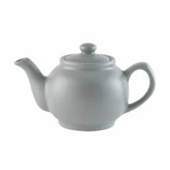 Price & Kensington Matt Grey 6 Cup Teapot - Elegant Ceramic Teapot for Tea Lovers