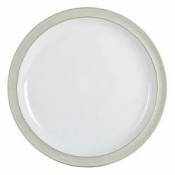 Denby Linen Dinner Plate - Premium Stoneware Tableware for Everyday Dining