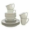 Denby Linen 16 Piece Tableware Set - Elegant Stoneware Dinner Set for Everyday Dining -HARTS OF STUR Sales 016040950 Denby Linen 16 Piece Set