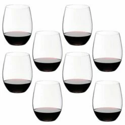 Riedel O Cabernet / Merlot Wine Glass Eight Piece Set - Premium Crystal Wine Glasses for Red Wine -HARTS OF STUR Sales 0 5 2968