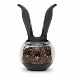 Chef'n PepperBall Pepper Grinder - Adjustable Ceramic Grinder, Stylish Tableware for Freshly Ground Pepper