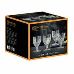 Nachtmann Noblesse Goblet 4 Piece Set - Elegant Crystal Glassware for Wine & Champagne -HARTS OF STUR Sales 102086 Nachtmann Noblesse Goblet 4 Piece Set 2