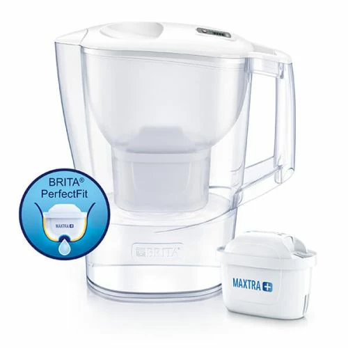 Brita Aluna Cool White Water Filter Jug | 2.4L Capacity | BPA-Free | Improves Taste & Reduces Impurities 3 Brita Aluna Cool White Water Filter Jug | 2.4L Capacity | BPA-Free | Improves Taste & Reduces Impurities