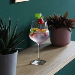 Nachtmann Set Of 4 Gin & Tonic Fluted Crystal Glasses - Elegant Drinkware for Cocktails 11 Nachtmann Set Of 4 Gin & Tonic Fluted Crystal Glasses - Elegant Drinkware for Cocktails -HARTS OF STUR Sales 102892 Nachtmann Set of 4 Gin And Tonic Fluted Crystal Glasses 4