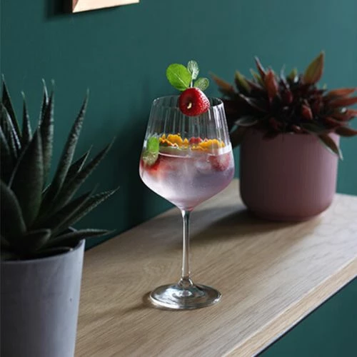 Nachtmann Set Of 4 Gin & Tonic Fluted Crystal Glasses - Elegant Drinkware for Cocktails 7 Nachtmann Set Of 4 Gin & Tonic Fluted Crystal Glasses - Elegant Drinkware for Cocktails - Image 5