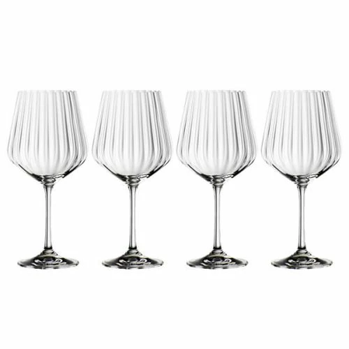 Nachtmann Set Of 4 Gin & Tonic Fluted Crystal Glasses - Elegant Drinkware for Cocktails 3 Nachtmann Set Of 4 Gin & Tonic Fluted Crystal Glasses - Elegant Drinkware for Cocktails