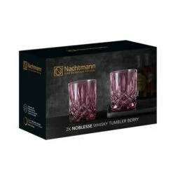 Nachtmann Noblesse Whisky Tumbler Berry Set Of 2 - Premium Crystal Drinkware -HARTS OF STUR Sales 104244 Nachtmann Noblesse Whisky Tumbler Berry 2 Pack 3