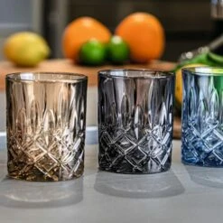 Nachtmann Noblesse Whisky Tumbler Smoke Set Of 2 - Premium Crystal Drinkware -HARTS OF STUR Sales 104245 Nachtmann Noblesse Whisky Tumbler Smoke 2 Pack 2