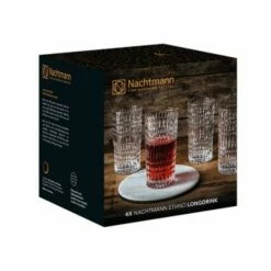 Nachtmann Ethno Longdrink Set Of 4 - Premium Crystal Glasses for Cocktails & Long Drinks 11 Nachtmann Ethno Longdrink Set Of 4 - Premium Crystal Glasses for Cocktails & Long Drinks -HARTS OF STUR Sales 104250 Nachtmann Ethno Longdrink 4 Pack 4