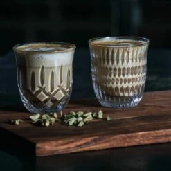 Nachtmann Noblesse Cappuccino/Flat White Set Of 2 - Premium Crystal Glass Cups -HARTS OF STUR Sales 104897 Nachtmann Noblesse Cappuccino Flat White 2 Pack 1