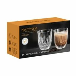 Nachtmann Noblesse Cappuccino/Flat White Set Of 2 - Premium Crystal Glass Cups -HARTS OF STUR Sales 104897 Nachtmann Noblesse Cappuccino Flat White 2 Pack 5