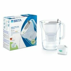 Brita Style Cool Grey Water Filter Jug | 2.4L Capacity | BPA-Free | Improves Taste & Reduces Impurities -HARTS OF STUR Sales 1051125 Brita Style Cool Grey Jug System 1