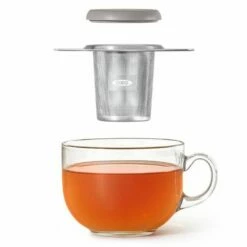 OXO Good Grips Tea Infuser Basket - Stainless Steel Loose Leaf Tea Strainer with Handle -HARTS OF STUR Sales 11213300MLNYK OXO Tea Infuser Basket 2