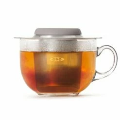 OXO Good Grips Tea Infuser Basket - Stainless Steel Loose Leaf Tea Strainer with Handle -HARTS OF STUR Sales 11213300MLNYK OXO Tea Infuser Basket 4