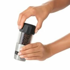 OXO Good Grips Salt & Pepper Grinder Set - Adjustable Ceramic Grinders, Stainless Steel Finish, Tableware Essential -HARTS OF STUR Sales 1141000V2UK OXO Good Grips Salt Pepper Grinder Set 3