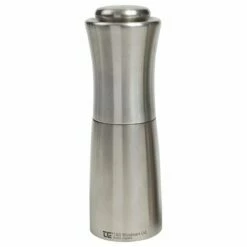 T&G CrushGrind Apollo Brushed Stainless Steel Pepper Mill - Premium Tableware for Salt & Pepper