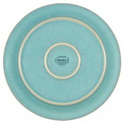 Denby Azure Medium Plate - Premium Stoneware Tableware for Everyday Dining -HARTS OF STUR Sales 123010004 Denby Azure Medium Plate 2