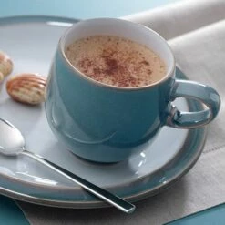 Denby Azure Small Mug - Elegant Stoneware Mug for Tea & Coffee -HARTS OF STUR Sales 123010611 Denby Azure Small Mug 3