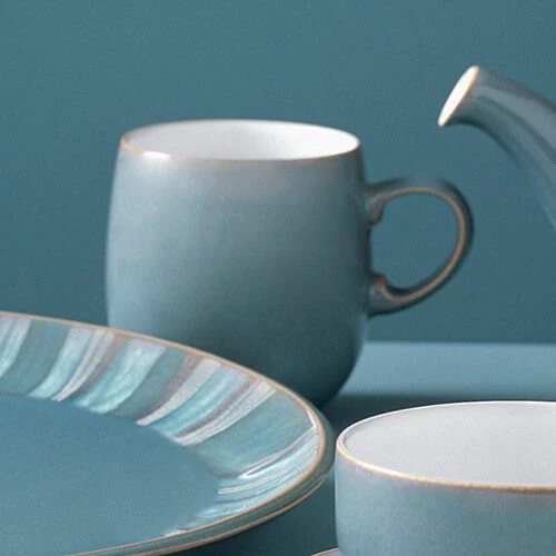 Denby Azure Large Mug - Premium Stoneware Drinkware for Tea & Coffee 6 Denby Azure Large Mug - Premium Stoneware Drinkware for Tea & Coffee - Image 4