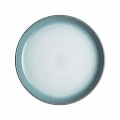 Denby Azure Haze Small Coupe Plate - Elegant Tableware for Everyday Dining
