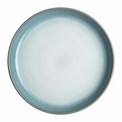 Denby Azure Haze Medium Coupe Plate - Premium Stoneware Tableware