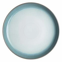 Denby Azure Haze Coupe Dinner Plate - Premium Stoneware Tableware
