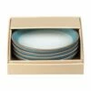 Denby Azure Haze 4 Piece Small Coupe Plate Set - Elegant Tableware for Modern Dining -HARTS OF STUR Sales 123042003 DENBY AZURE HAZE 4 PIECE SMALL COUPE PLATE SET