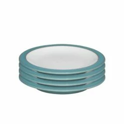 Denby Azure Set of 4 Small Plates | Premium Stoneware Tableware