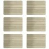 Denby Colours Natural 6 Piece Placemats - Stylish & Durable Table Mats for Everyday Dining -HARTS OF STUR Sales 151010156 Denby Colours Natural 6 Piece Placemats NEW
