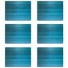 Denby Colours Turquoise 6 Piece Placemats - Premium Table Mats for Stylish Dining -HARTS OF STUR Sales 151010160 Denby Colours Turquoise 6 Piece Placemats NEW