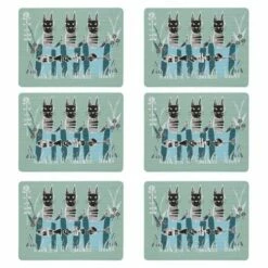Denby Set Of 6 Cat Placemats - Stylish & Durable Table Mats for Everyday Use