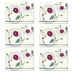 Denby Tiffany Rose Double Placemats - Set of 6 | Premium Table Mats for Stylish Dining