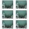 Denby Colours Green Foliage Placemats Set Of 6 - Stylish Table Mats for Modern Dining -HARTS OF STUR Sales 151014458 Denby Colours Green Foliage 6 Piece Placemats
