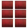 Denby Colours Set Of 6 Red Placemats - Premium Table Mats for Stylish Dining -HARTS OF STUR Sales 151014462 Denby Colours Set Of 6 Red Placemats