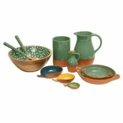 Dexam Sintra Glazed Terracotta Jug Green - Elegant Decanter & Pitcher for Drinks 6 Dexam Sintra Glazed Terracotta Jug Green - Elegant Decanter & Pitcher for Drinks -HARTS OF STUR Sales 16050202 Dexam Sintra Glazed Terracotta Jug Green 1