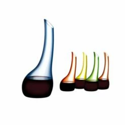 Riedel Confetti Blue Cornetto Decanter - Elegant Wine Decanter for Enhanced Aeration -HARTS OF STUR Sales 197713B Riedel Confetti Blue Cornetto Decanter 3