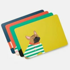 Joules Brightside Corkback Placemats - Set of 4, Waterproof & Durable Table Mats -HARTS OF STUR Sales 218328MULTIDOG Joules Brightside Corkback Placemats 2