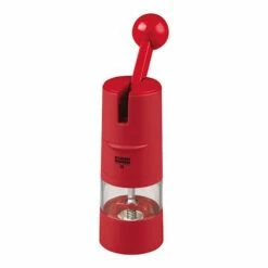 Kuhn Rikon Ratchet Grinder Red - Premium Salt and Pepper Mill for Effortless Grinding