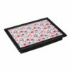 Denby Watercolour Floral Lap Tray With Black Edge - Stylish Tableware Tray -HARTS OF STUR Sales 333012268 Denby Watercolour Floral Lap Tray With Black Edge