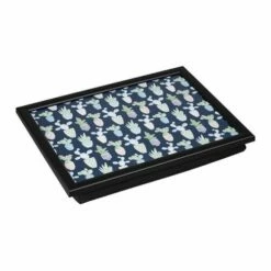 Denby Cacti Lap Tray With Black Edge - Stylish Tableware Tray for Dining & Living Rooms