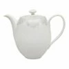 Denby Monsoon Filigree Silver Teapot - Elegant Ceramic Teapot for Tea Lovers -HARTS OF STUR Sales 359010009 Denby Monsoon Filigree Silver Teapot