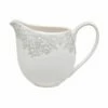 Denby Monsoon Filigree Silver Small Jug - Elegant Tableware for Modern Dining -HARTS OF STUR Sales 359010014 Denby Monsoon Filigree Silver Small Jug