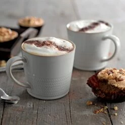 Denby Natural Canvas Textured Large Mug - Premium Stoneware Drinkware -HARTS OF STUR Sales 375011612 Denby Natural Canvas Textured Large Mug 2