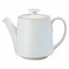 Denby Natural Canvas Straight Teapot - Premium Ceramic Teapot for Tea Lovers -HARTS OF STUR Sales 375014009 Denby Natural Canvas Straight Teapot