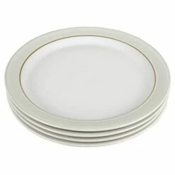 HARTS OF STUR Sales -HARTS OF STUR Sales 375041005 Denby Natural Canvas 4pc Dinner Plate Set 1