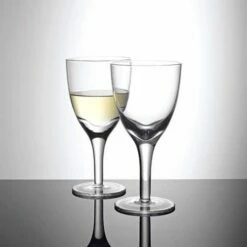 Denby China White Wine Glass Pack Of 2 - Elegant Drinkware for Wine Enthusiasts -HARTS OF STUR Sales 400010503 China By Denby White Wine Glass Pack of 2 1